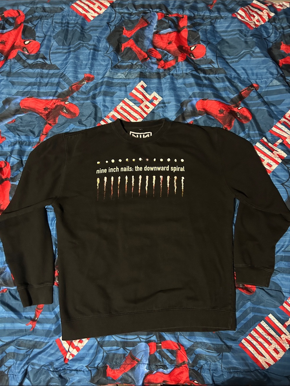NINE INCH NAILS Double Sided Graphic Crewneck Sweater